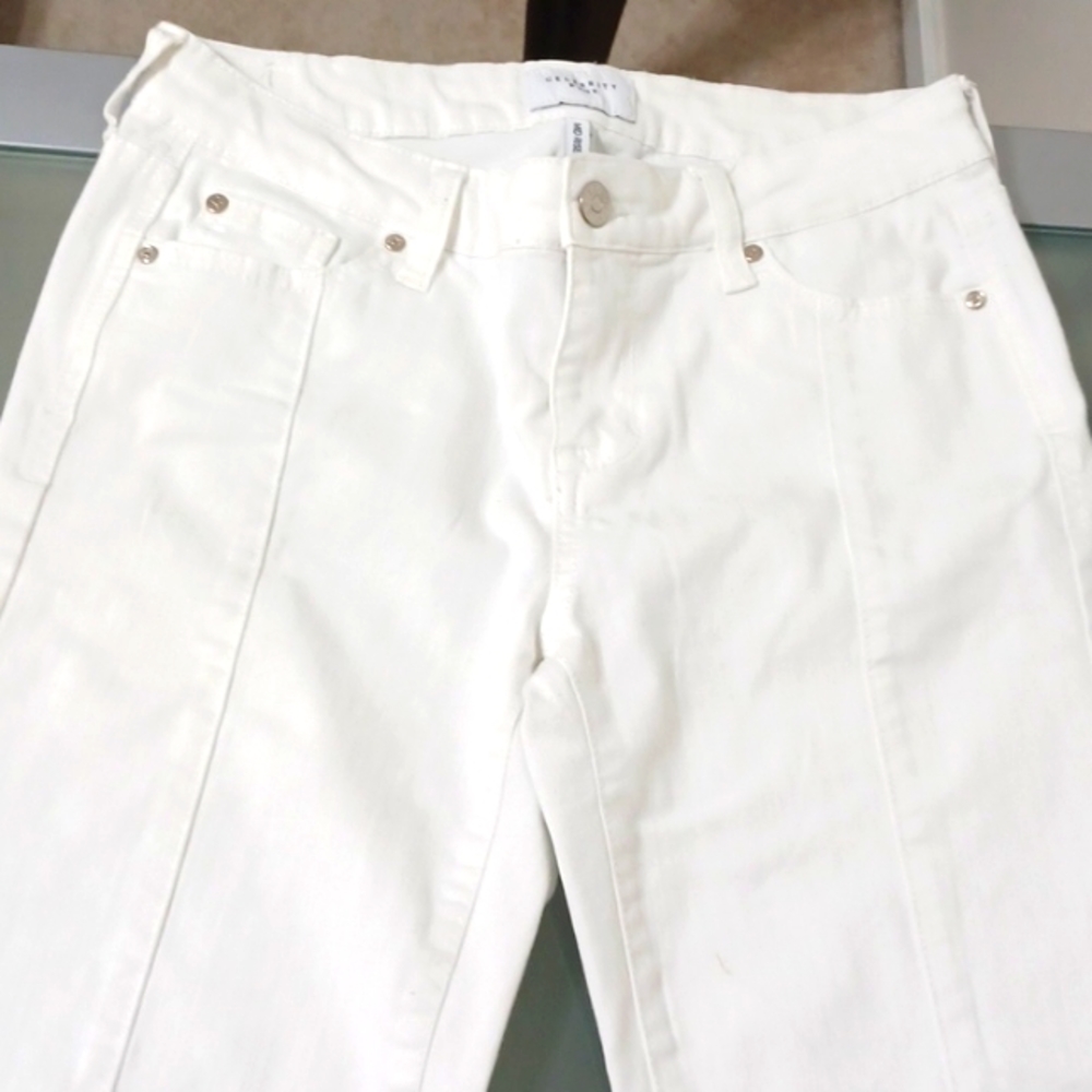Celebrity Pink Mid Rise Ankle Skinny White Jeans
